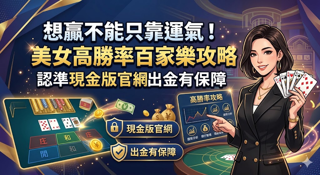 想贏不能只靠運氣！美女高勝率百家樂攻略，認準現金版官網出金有保障